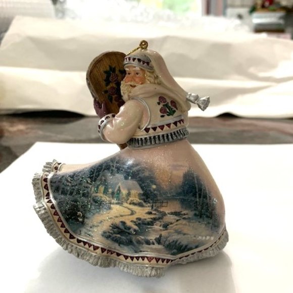 Old World Santa Thomas Kinkade "Winter Path of Welcome" Ornament - Picture 1 of 7